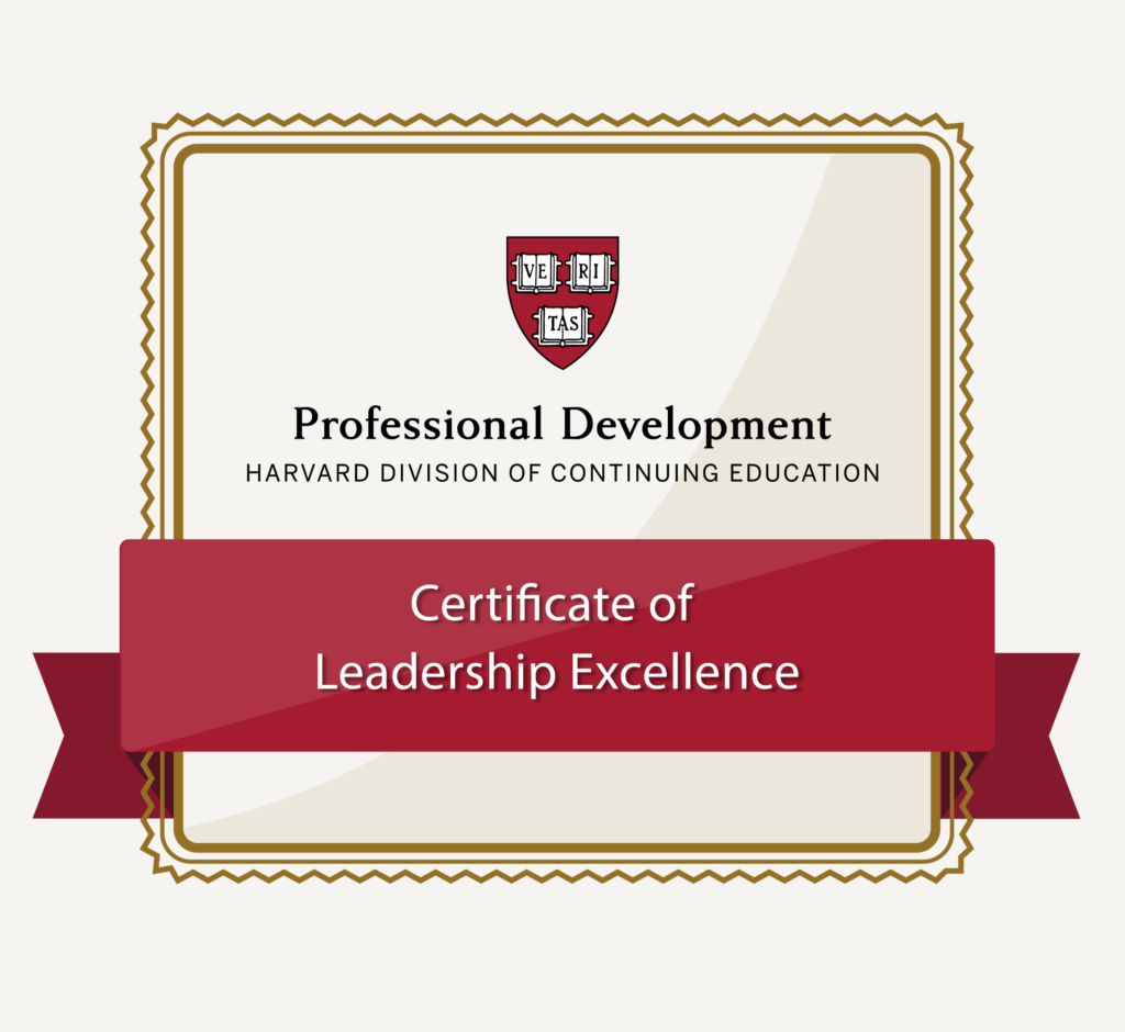 Certificates of Leadership Excellence - Leadership & Management ...