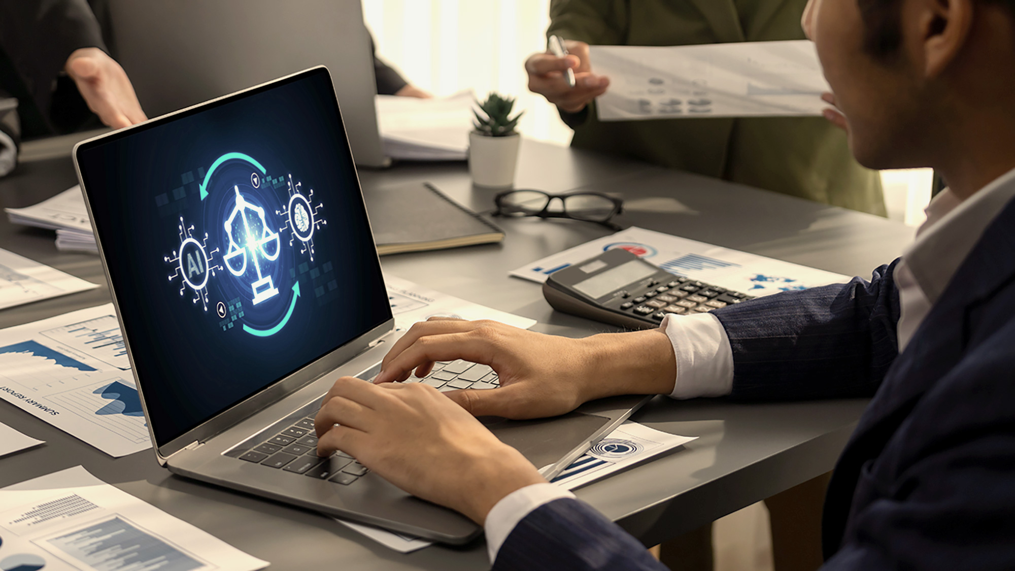 Professionals reviewing AI.